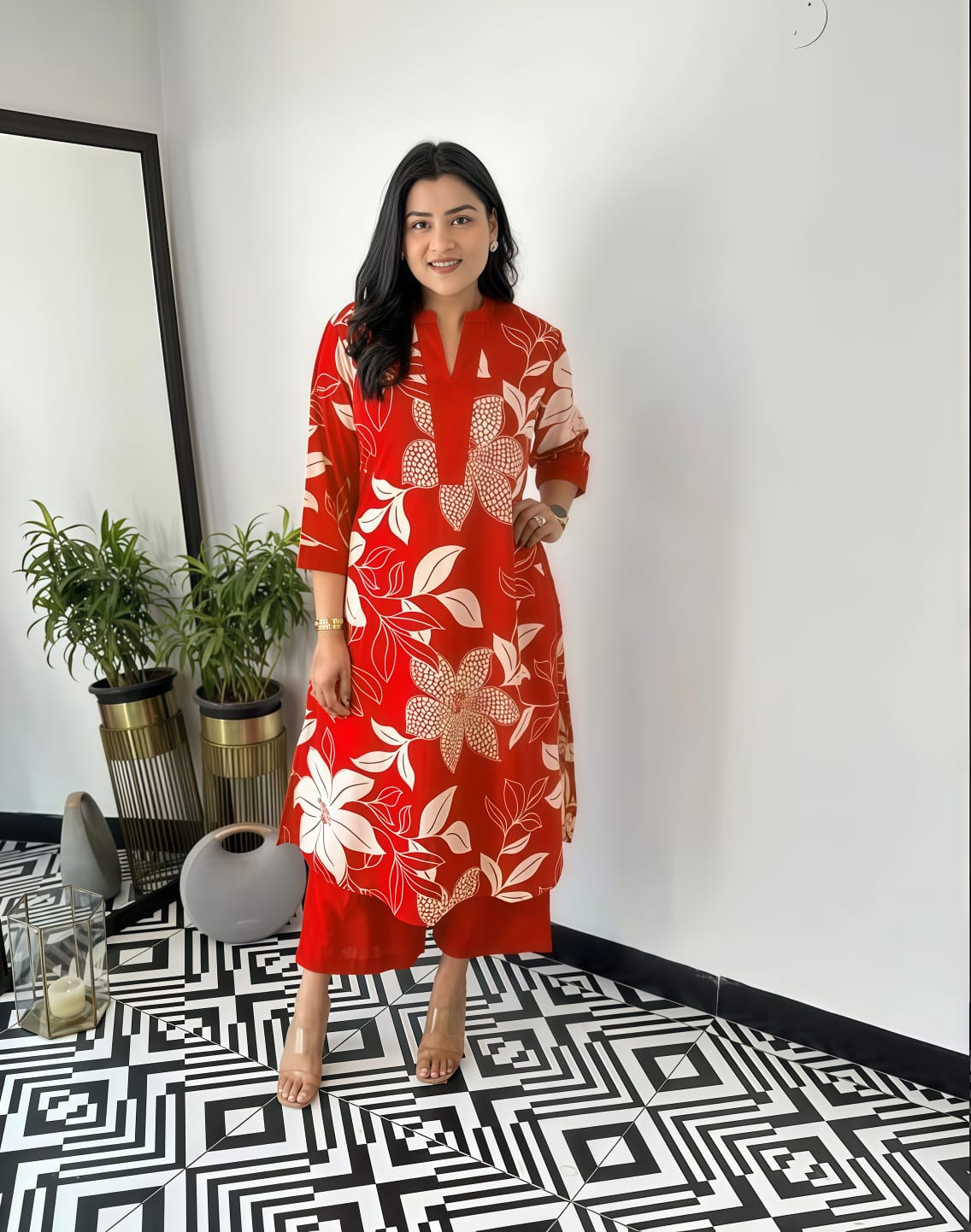 Beautiful Printed Plazo set Kurta - Image 3