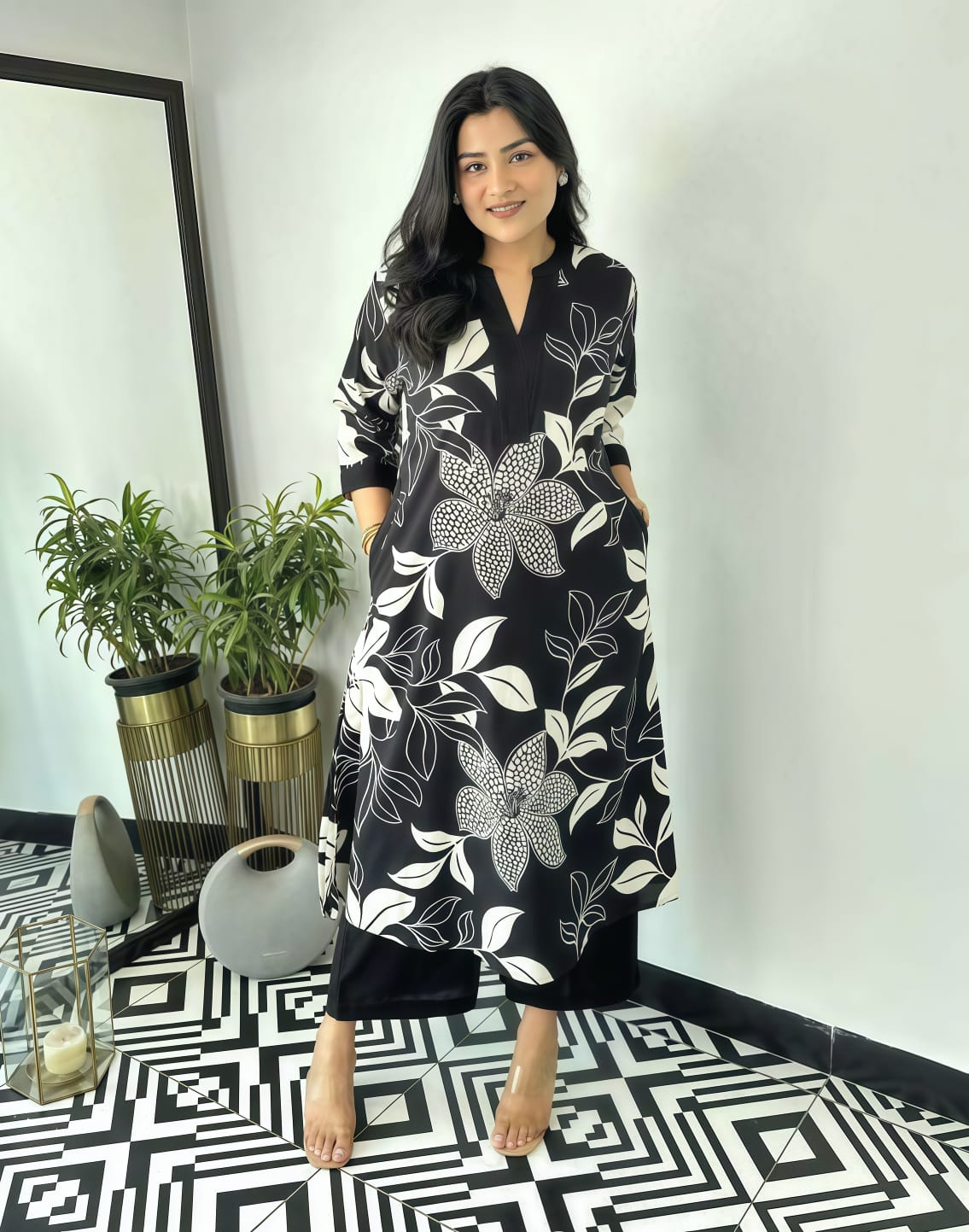 Beautiful Printed Plazo set Kurta