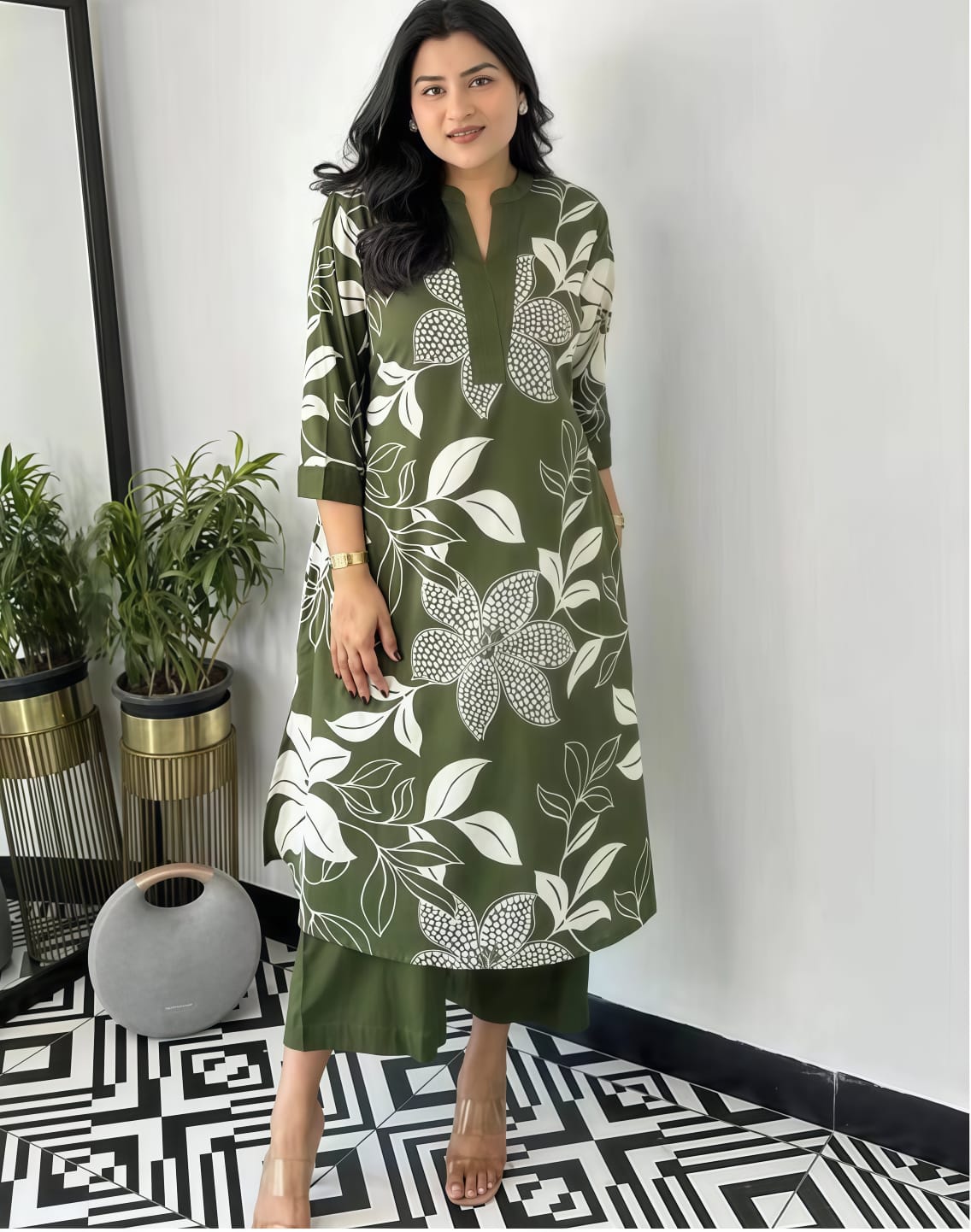 Beautiful Printed Plazo set Kurta - Image 2