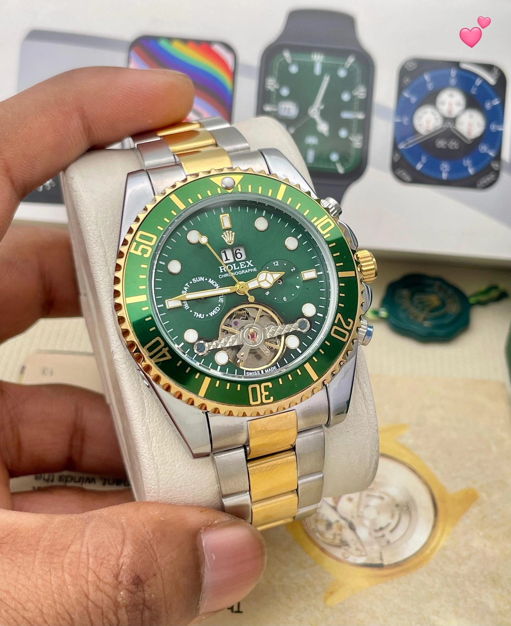 Rolex Chronographe Pendulum Automatic Watch