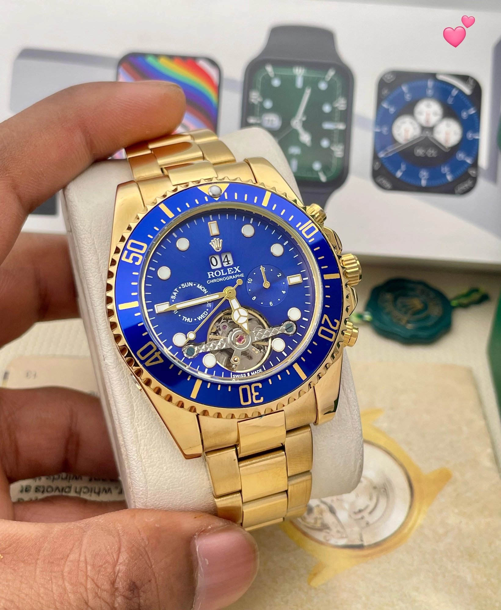 Rolex Chronographe Pendulum Automatic Watch - Image 6