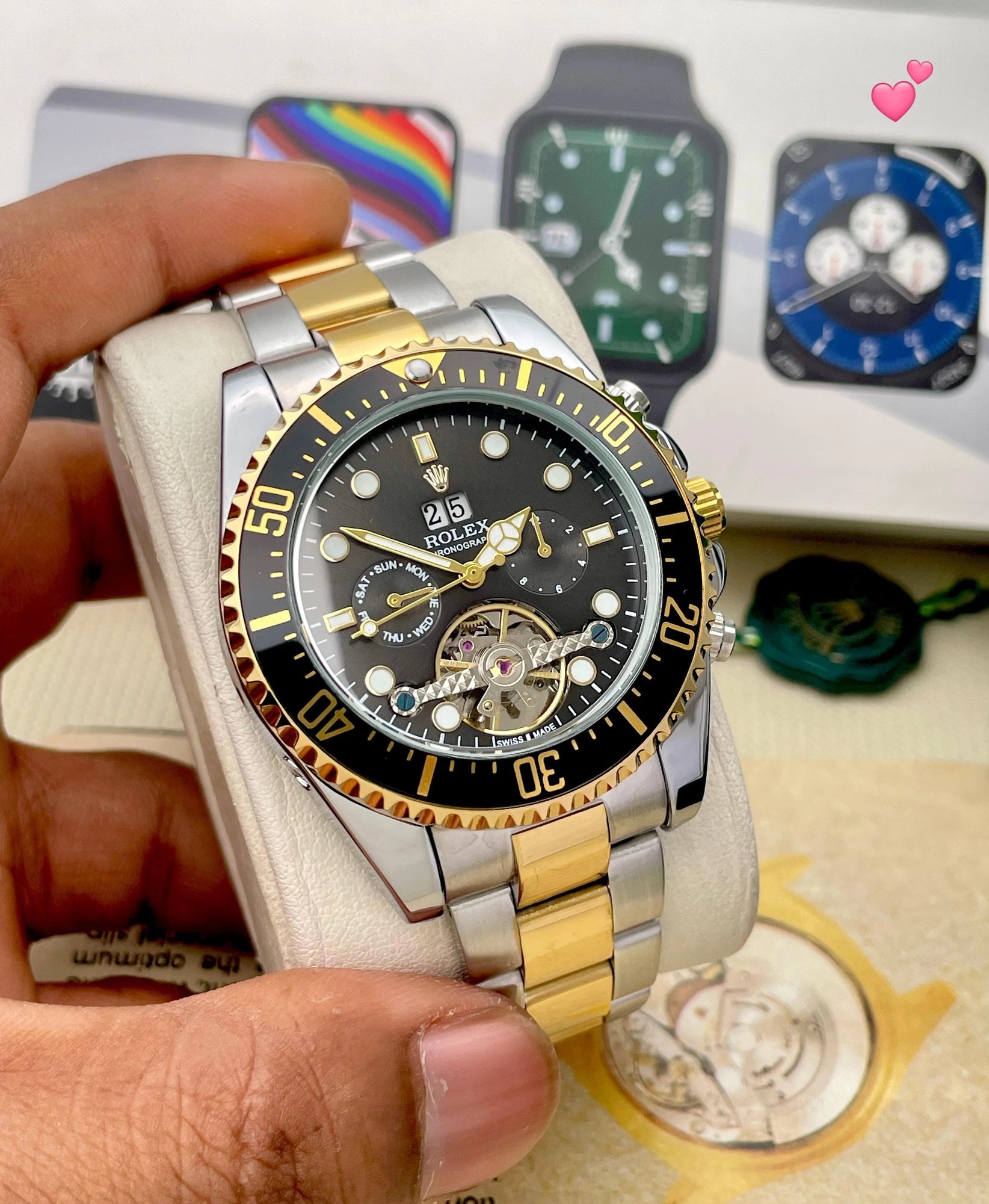 Rolex Chronographe Pendulum Automatic Watch - Image 3