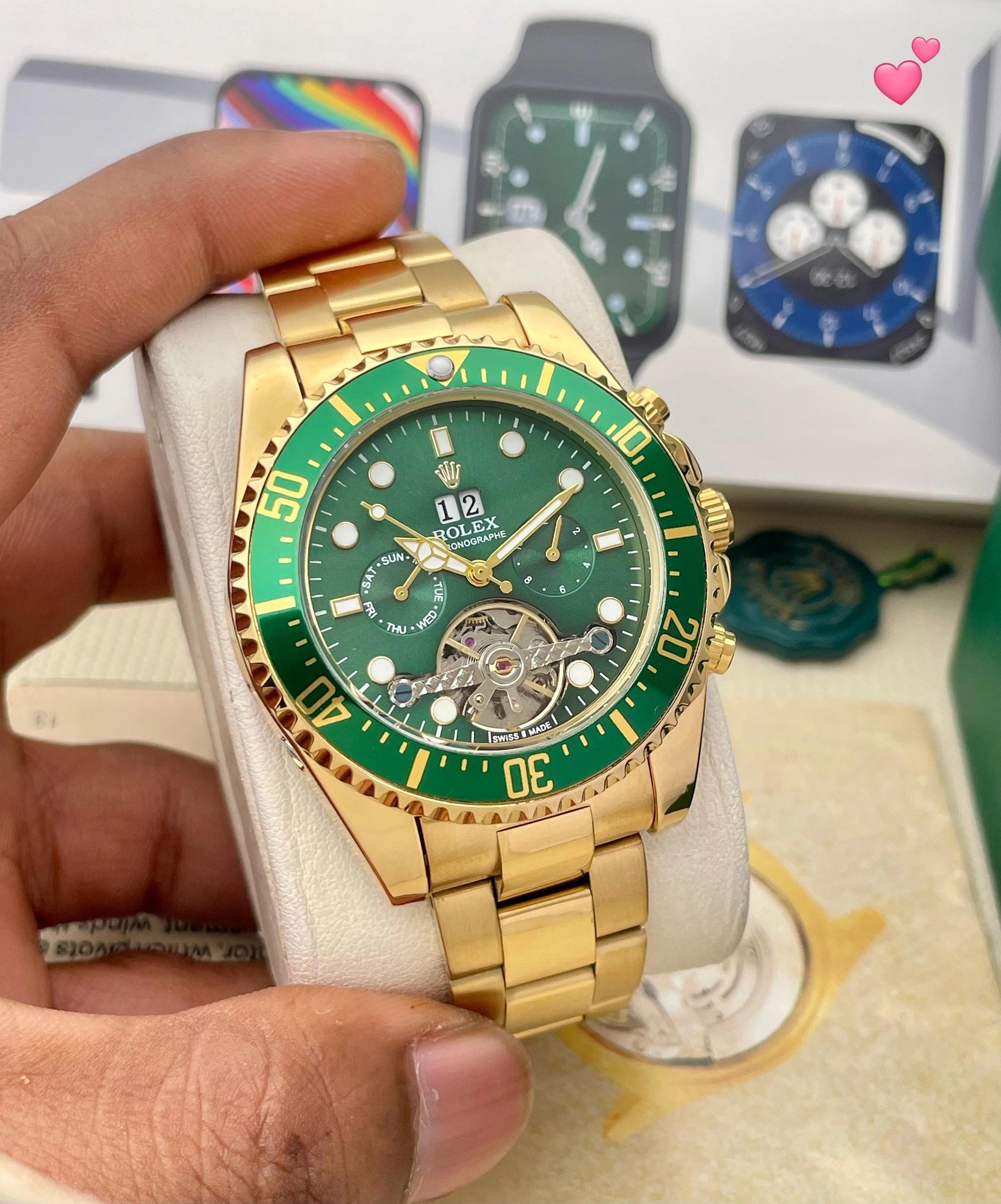 Rolex Chronographe Pendulum Automatic Watch - Image 2