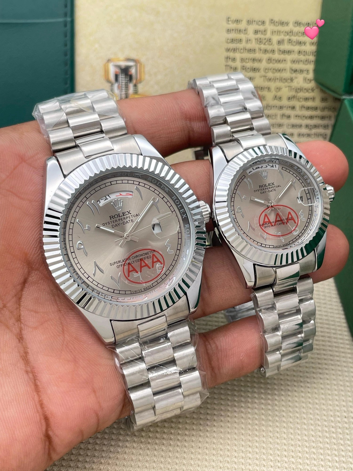 Rolex Oyster Perpetual Day-Date Couple Watch - Image 2