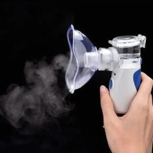 Mini Portable Mesh Nebulizer – Silent Ultrasonic Inhaler for Kids & Adults | Rechargeable, Compact & Travel-Friendly Nebulizer Machine for Breathing Relief