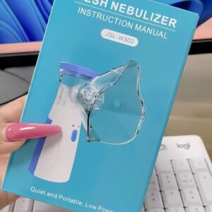 Mini Portable Mesh Nebulizer – Silent Ultrasonic Inhaler for Kids & Adults | Rechargeable, Compact & Travel-Friendly Nebulizer Machine for Breathing Relief