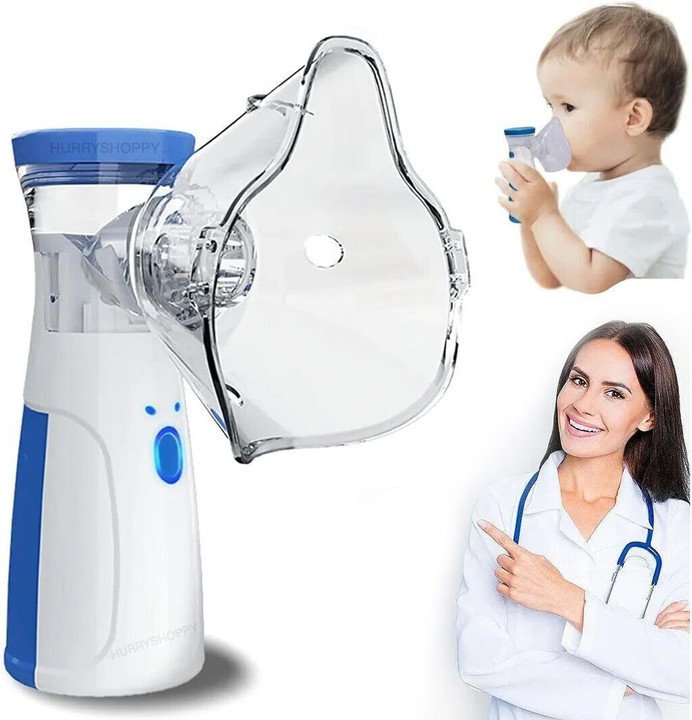 Mini Portable Mesh Nebulizer β Silent Ultrasonic Inhaler for Kids & Adults | Rechargeable, Compact & Travel-Friendly Nebulizer Machine for Breathing Relief - Image 2
