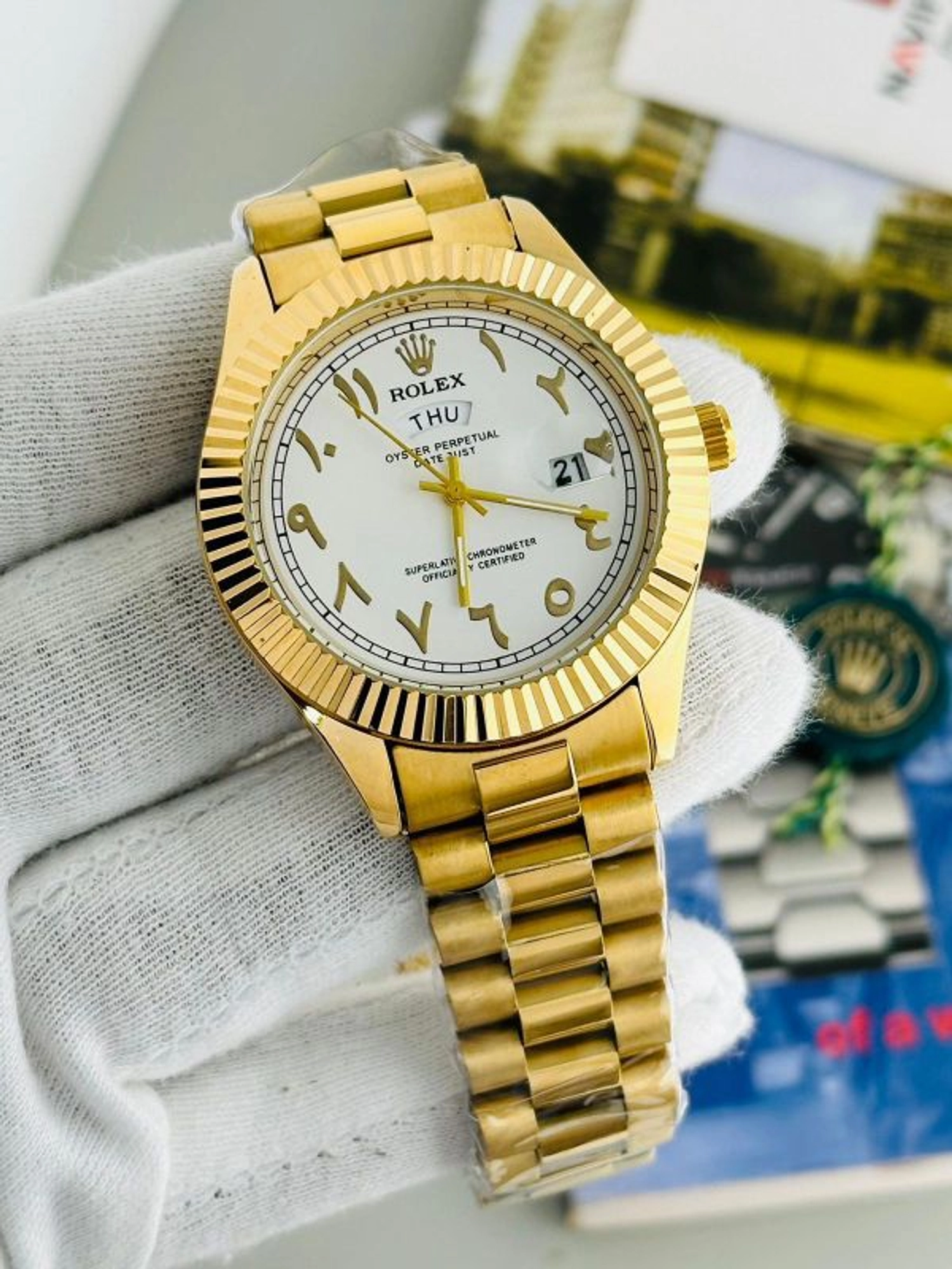 Rolex Arabic Dail Watch - Image 4