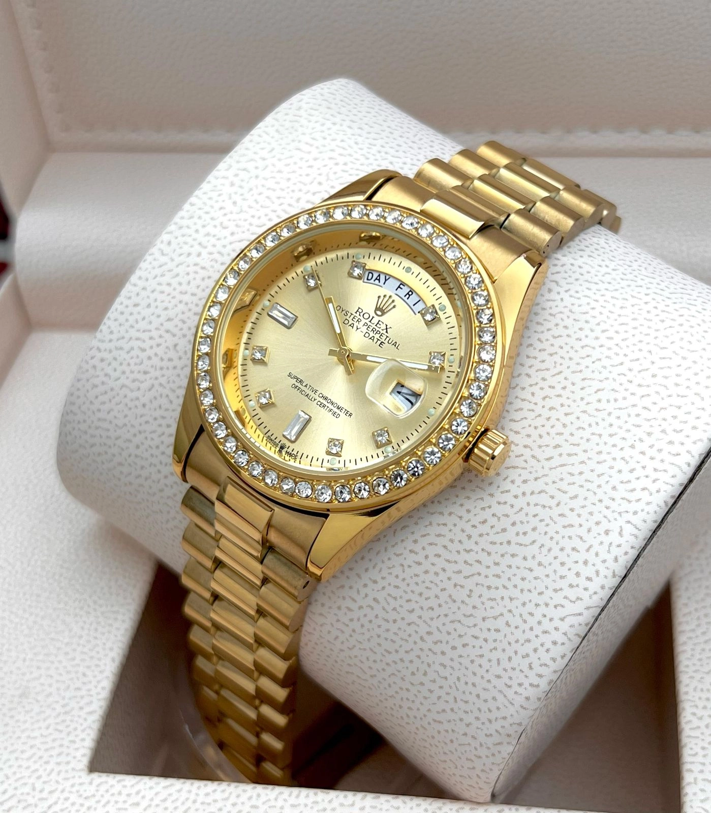 Rolex Oyster Perpetual Day-Date Diamond Watch - Image 5