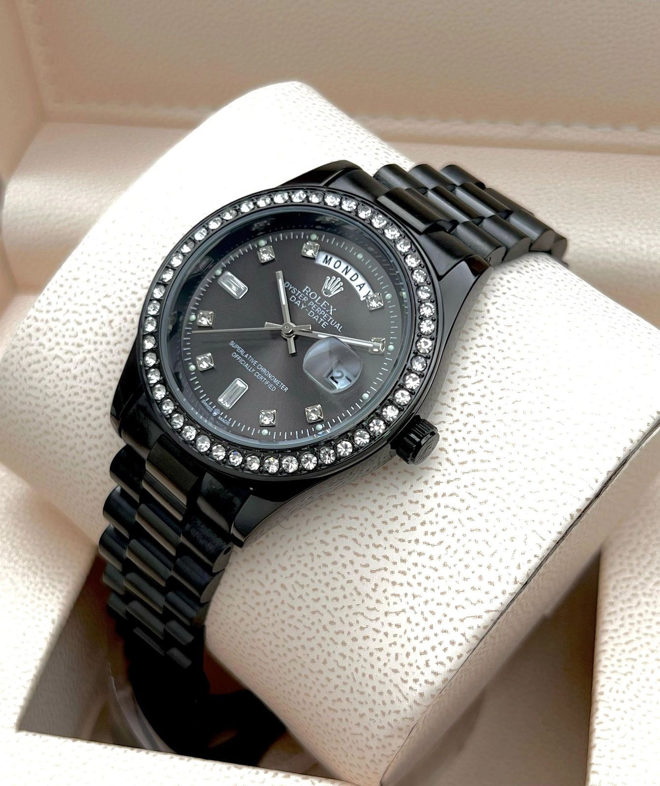 Rolex Oyster Perpetual Day-Date Diamond Watch - Image 8