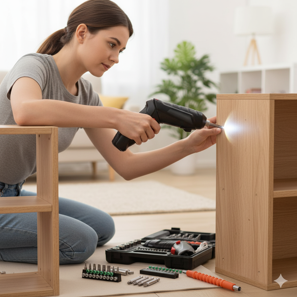 47-in-1 Cordless Electric Screwdriver Set