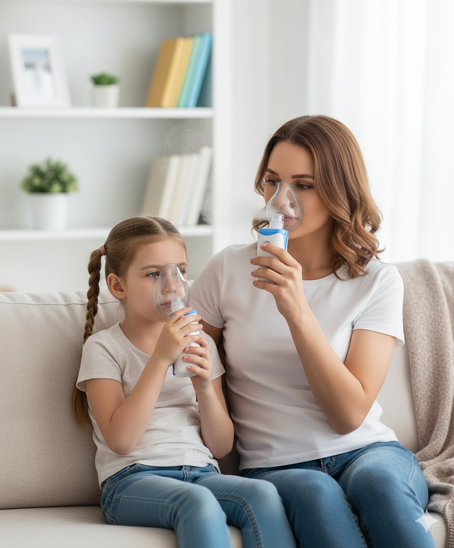 Mini Portable Mesh Nebulizer β Silent Ultrasonic Inhaler for Kids & Adults | Rechargeable, Compact & Travel-Friendly Nebulizer Machine for Breathing Relief - Image 10