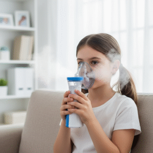 Mini Portable Mesh Nebulizer – Silent Ultrasonic Inhaler for Kids & Adults | Rechargeable, Compact & Travel-Friendly Nebulizer Machine for Breathing Relief