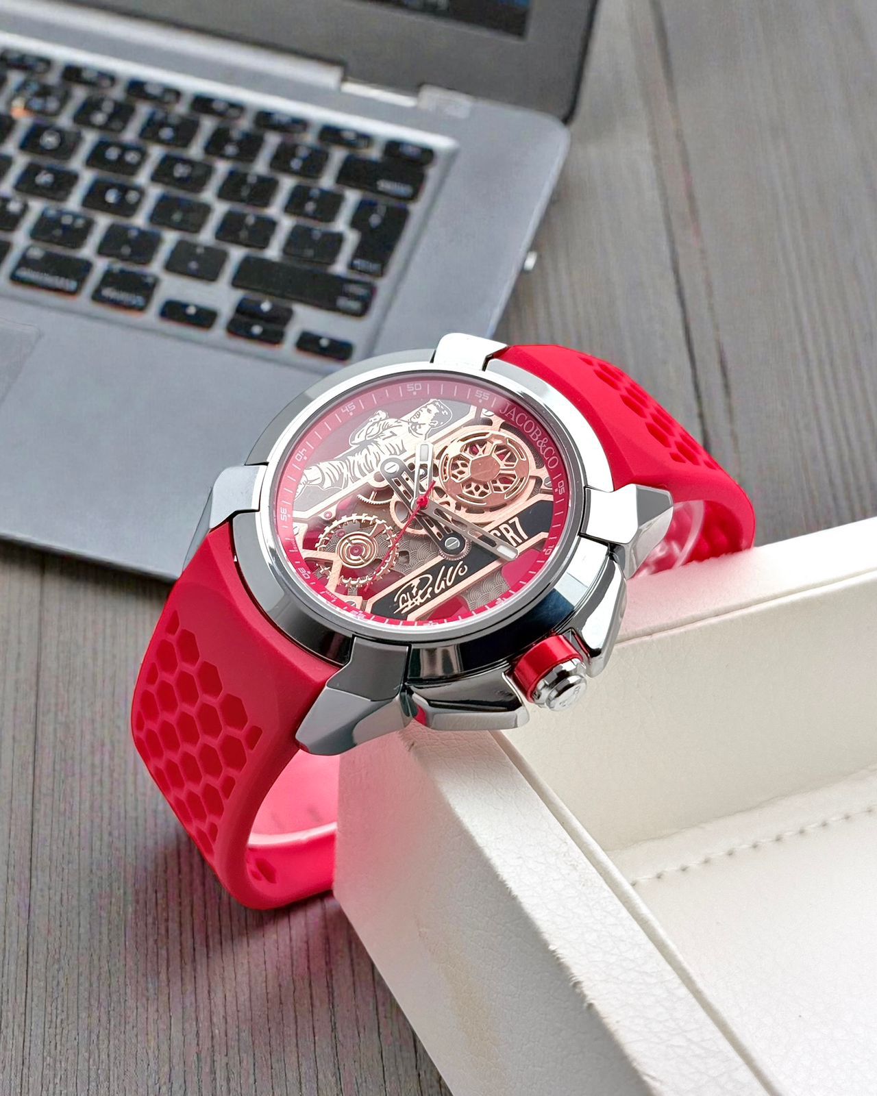 Cristiano Ronaldo Inspired Jacob & Co. Style Watch – All Open Dial Edition - Image 5