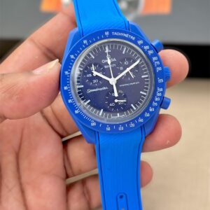 Swatch x Omega Bioceramic Moonswatch Mission to Earthphase Moonshine Gold – “Beaver Moon” Edition 🌒