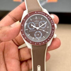 Swatch x Omega Bioceramic Moonswatch Mission to Earthphase Moonshine Gold – “Beaver Moon” Edition 🌒