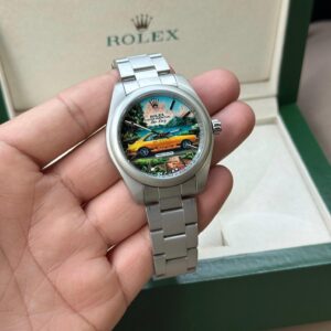 Rolex Custom Hand-Painted 911 Porsche Inspired