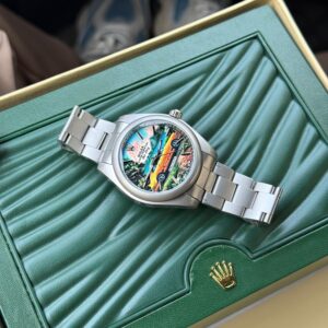 Rolex Custom Hand-Painted 911 Porsche Inspired