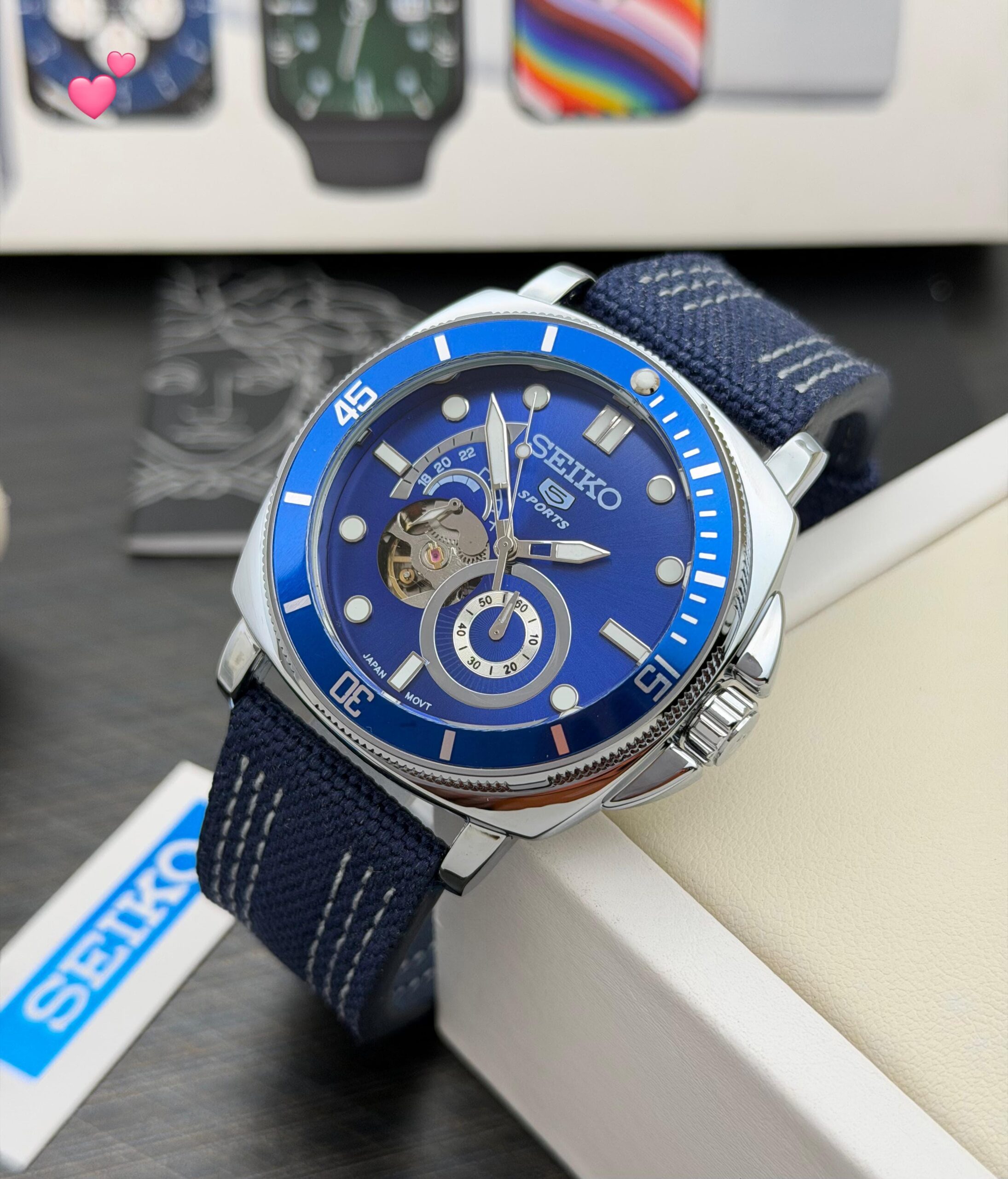 Seiko Blue Tourbillon Automatic β Seiko 5 Sports Collection - Image 2