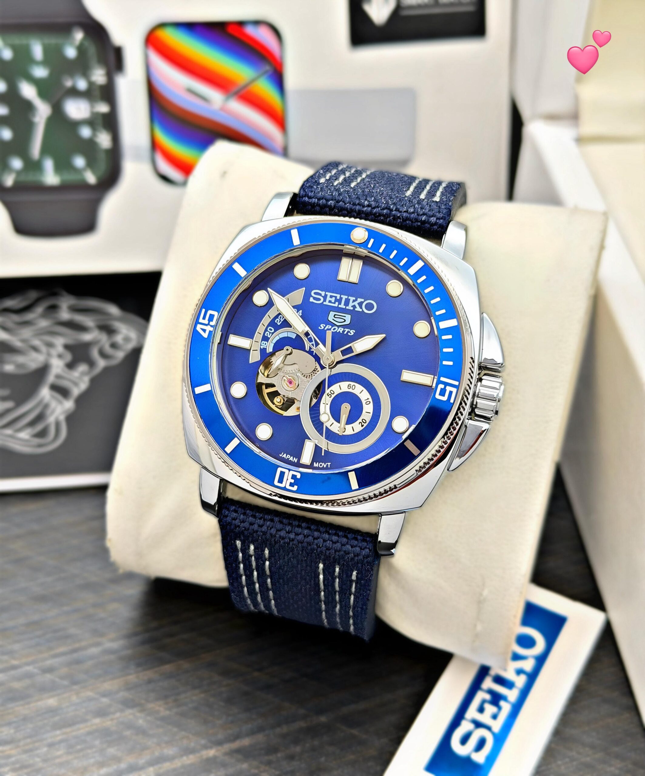 Seiko Blue Tourbillon Automatic β Seiko 5 Sports Collection