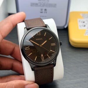 Fossil Men’s Leather Strap Watch