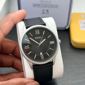 Fossil Men’s Leather Strap Watch