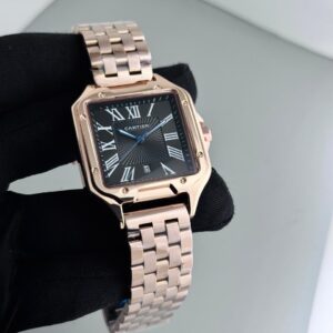 Cartier-Inspired Santos Square Dial Watch