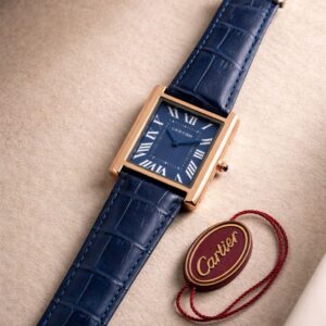 Cartier Tank Solo Watch – Classic Square Leather Edition