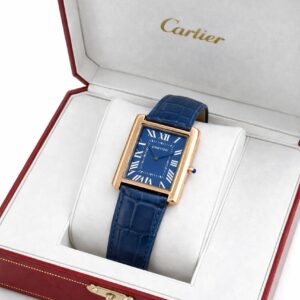 Cartier Tank Solo Watch – Classic Square Leather Edition