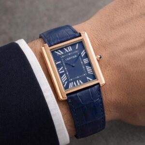 Cartier Tank Solo Watch – Classic Square Leather Edition