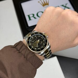 Rolex Men’s Full Automatic Watch – Golden Two Tone Edition