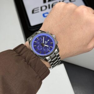 Edifice Standard Chronograph Watch – Blue Dial Edition