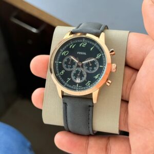 Fossil Neutra Chronograph Watch – Copper Black Edition