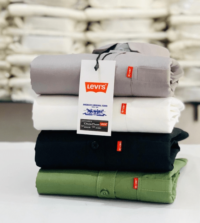 Levi’s 4 Shirt Combo – Plain Shirt Collection - Image 3