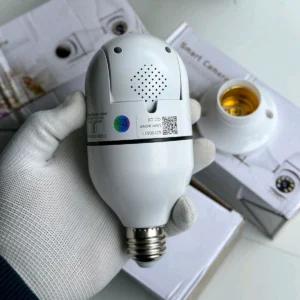 Bulb WiFi Camera, Smart Security Pan Tilt Remote Two Way Playback 1080P