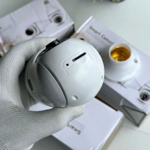 Bulb WiFi Camera, Smart Security Pan Tilt Remote Two Way Playback 1080P