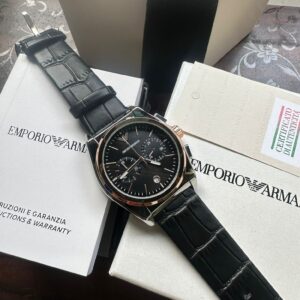 Emporio Armani Men’s Chronograph Watch – All Chrono Working