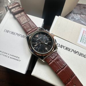 Emporio Armani Men’s Chronograph Watch – All Chrono Working