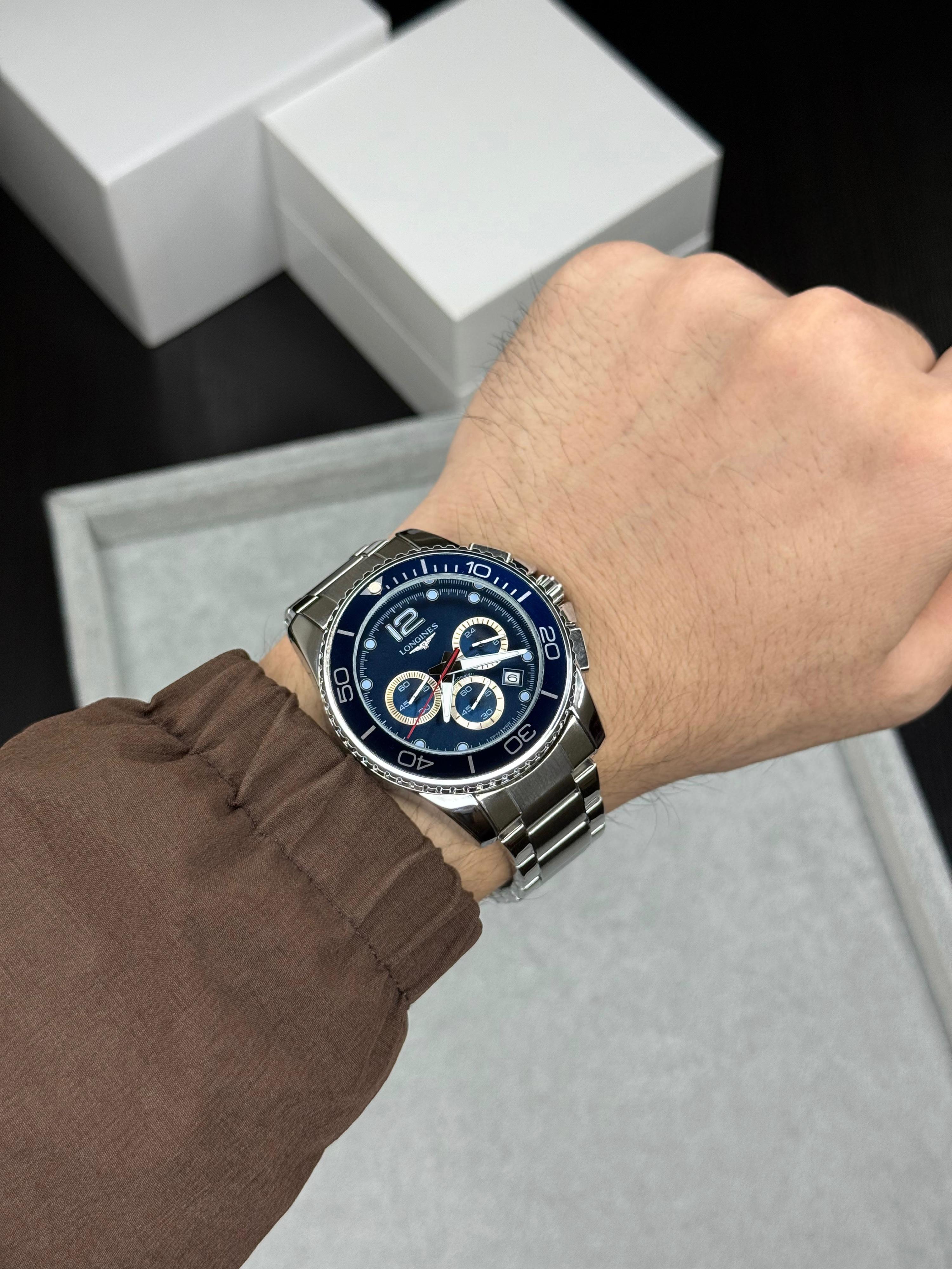 Longines HydroConquest Chronograph Watch – Blue Dial Edition