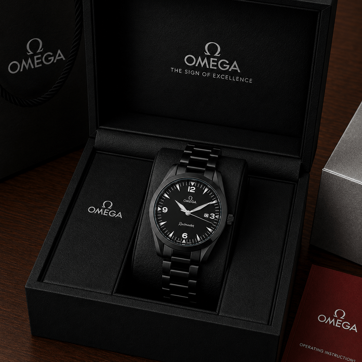 Omega Railmaster Premium Stainless Steel Watch for Men – Classic Luxury Edition - Image 3