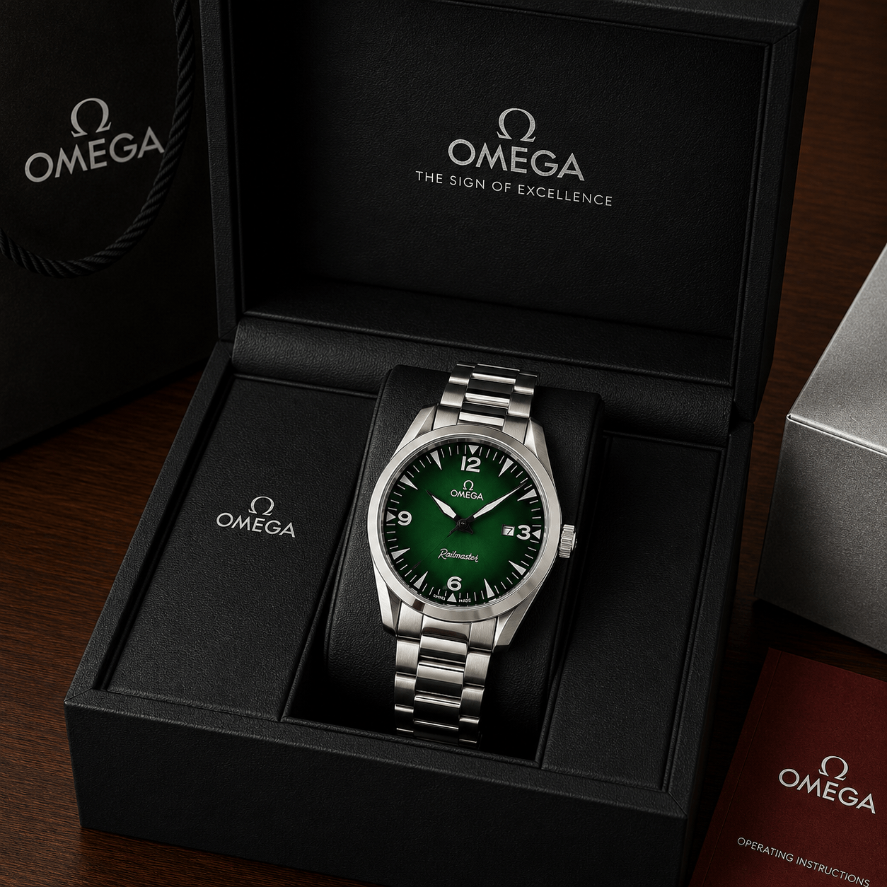 Omega Railmaster Premium Stainless Steel Watch for Men – Classic Luxury Edition - Image 4