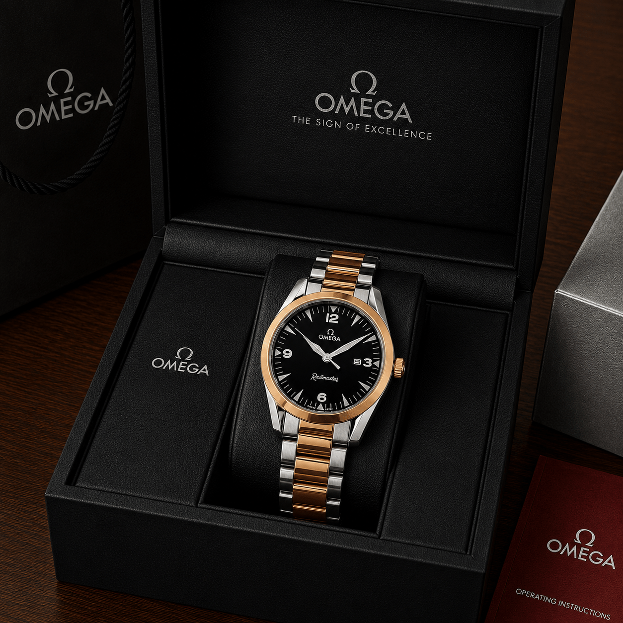 Omega Railmaster Premium Stainless Steel Watch for Men – Classic Luxury Edition - Image 6