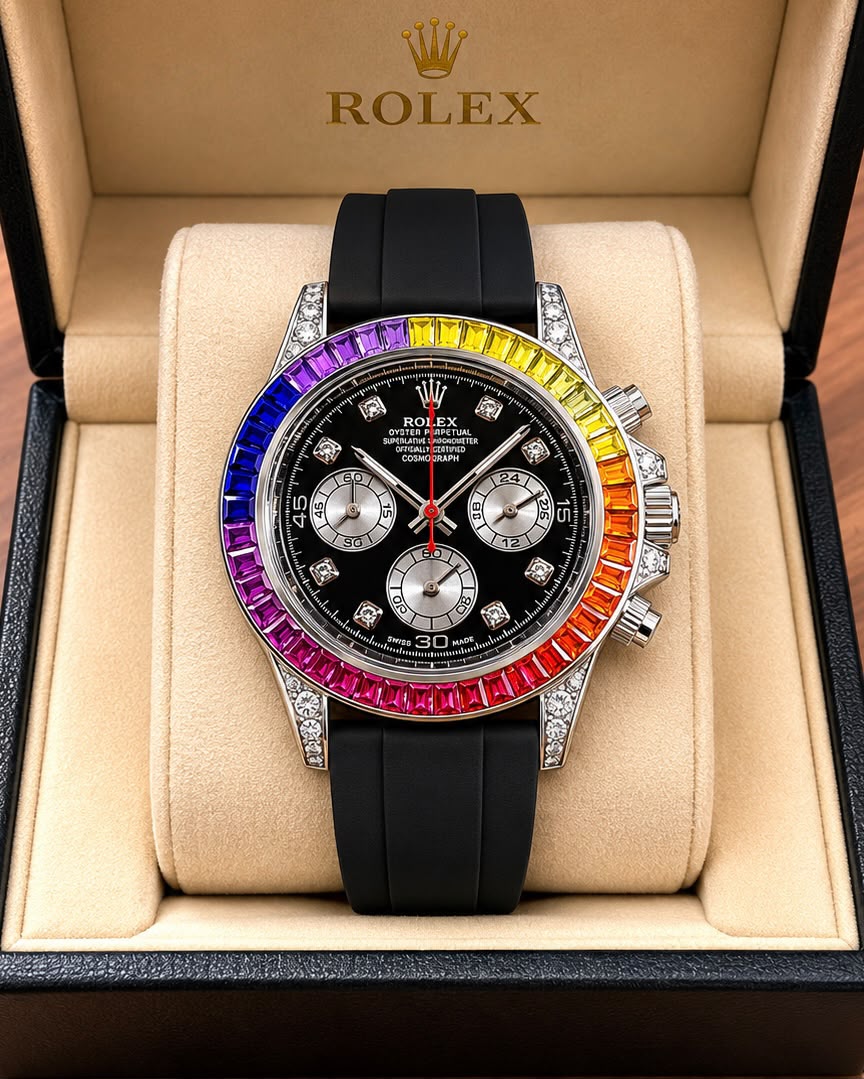 Rolex Daytona Diamond Edition Chronograph Watch for Men