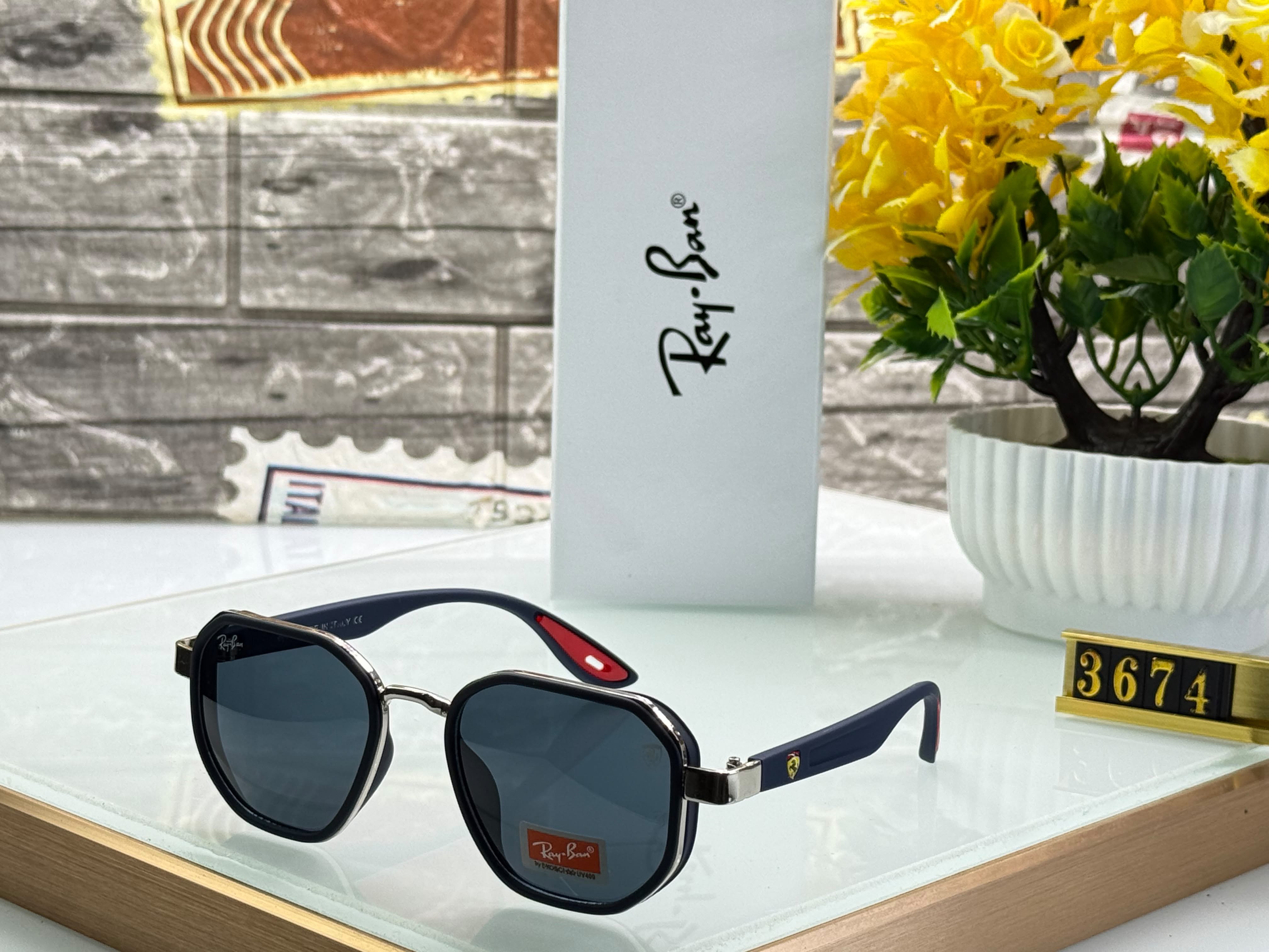 Ray-Ban x Ferrari Edition Premium Luxury Sunglasses - Image 2