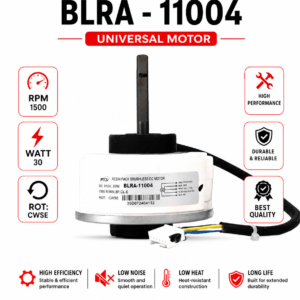 BLRA-11004 Universal Motor – 30W, 1500 RPM, Clockwise Rotation (CWSE)