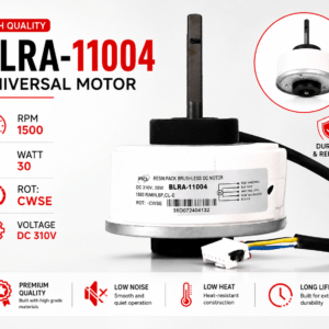 BLRA-11004 Universal Motor – 30W, 1500 RPM, Clockwise Rotation (CWSE)