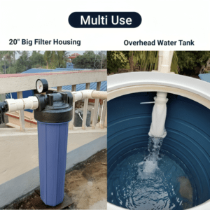 Lubay 5 Micron Water Filter Bag (20" x 4") – Reusable Sediment Filter Cartridge for Overhead Water Tanks & 20-Inch Big Blue Filter Housings