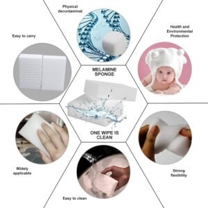 Magic Cleaning Eraser Sponge – 4 Pcs | Multi-Purpose Dirt, Stain & Mark Remover
