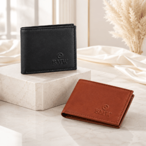BMW Premium Men’s Leather Wallet Combo – 2 Pcs | Buy 1 Get 1 Free | 5 Card Slots & Zipper Coin Pocket