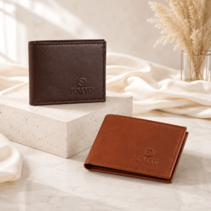 BMW Premium Men’s Leather Wallet Combo – 2 Pcs | Buy 1 Get 1 Free | 5 Card Slots & Zipper Coin Pocket